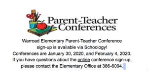 Warroad Elementary Parent-Teacher Conferences