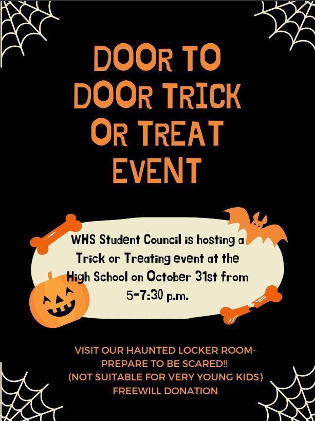 WHS Trick or Treat Event