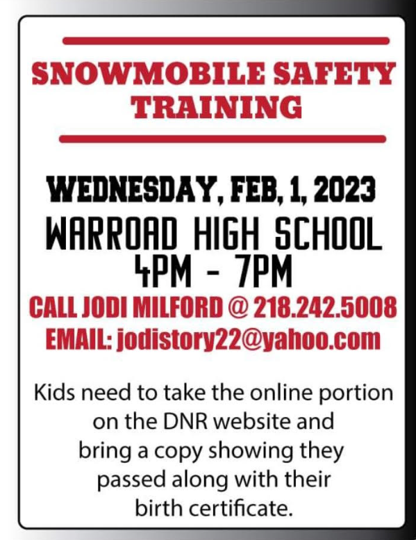 Snowmobile Safety Training